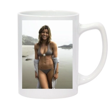 Jessica Biel 14oz White Statesman Mug