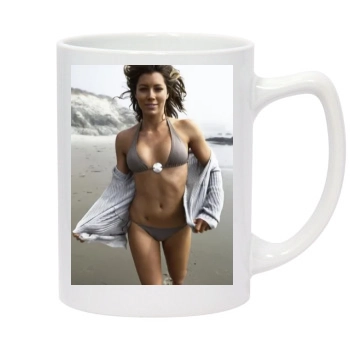 Jessica Biel 14oz White Statesman Mug