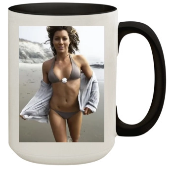 Jessica Biel 15oz Colored Inner & Handle Mug