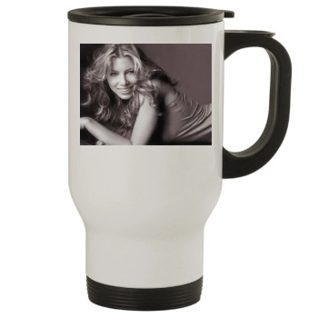 Jessica Biel Stainless Steel Travel Mug