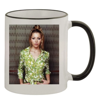 Jessica Biel 11oz Colored Rim & Handle Mug