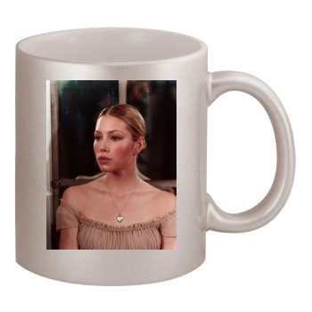 Jessica Biel 11oz Metallic Silver Mug