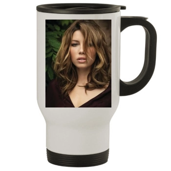 Jessica Biel Stainless Steel Travel Mug