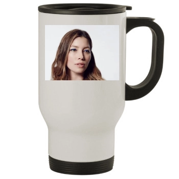 Jessica Biel Stainless Steel Travel Mug