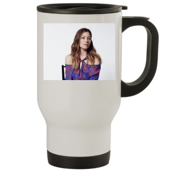 Jessica Biel Stainless Steel Travel Mug