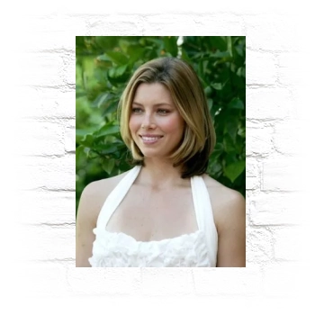 Jessica Biel Metal Wall Art