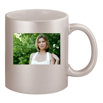 Jessica Biel 11oz Metallic Silver Mug