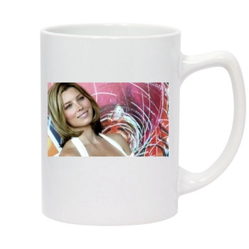 Jessica Biel 14oz White Statesman Mug