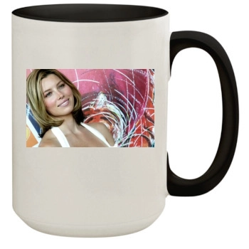 Jessica Biel 15oz Colored Inner & Handle Mug