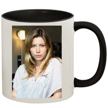 Jessica Biel 11oz Colored Inner & Handle Mug