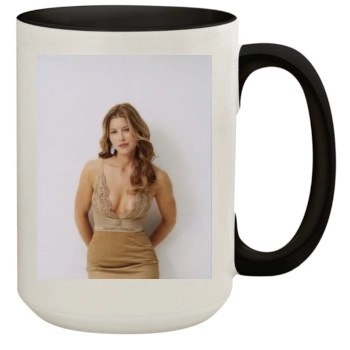 Jessica Biel 15oz Colored Inner & Handle Mug