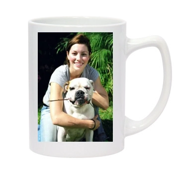 Jessica Biel 14oz White Statesman Mug