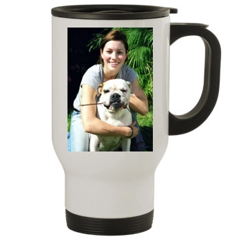 Jessica Biel Stainless Steel Travel Mug