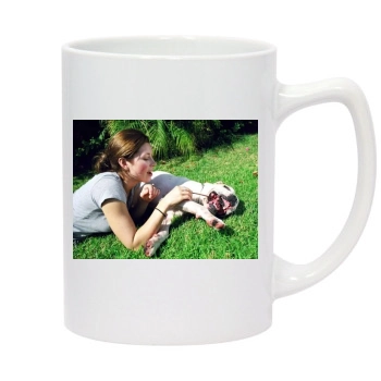 Jessica Biel 14oz White Statesman Mug