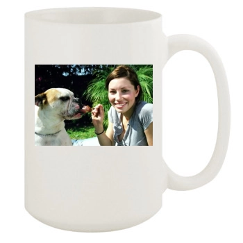 Jessica Biel 15oz White Mug