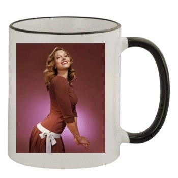 Jessica Biel 11oz Colored Rim & Handle Mug