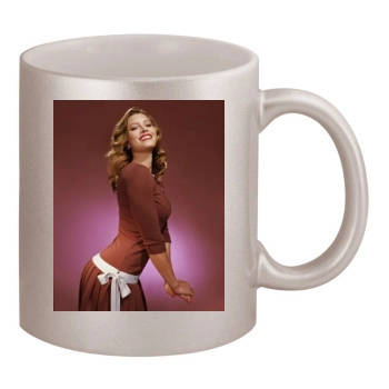 Jessica Biel 11oz Metallic Silver Mug