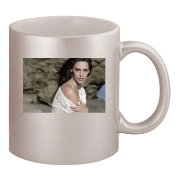 Jessica Lowndes 11oz Metallic Silver Mug