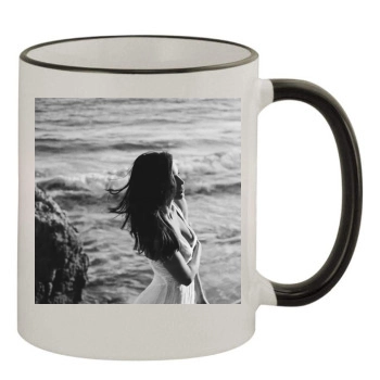 Jessica Lowndes 11oz Colored Rim & Handle Mug