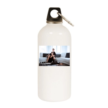 Jessica Lowndes White Water Bottle With Carabiner