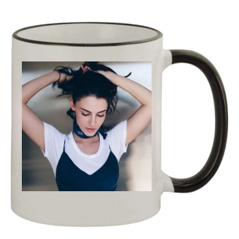 Jessica Lowndes 11oz Colored Rim & Handle Mug