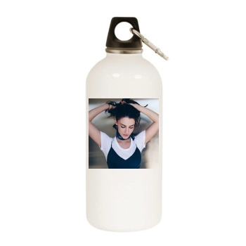 Jessica Lowndes White Water Bottle With Carabiner