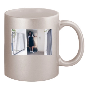 Jessica Lowndes 11oz Metallic Silver Mug