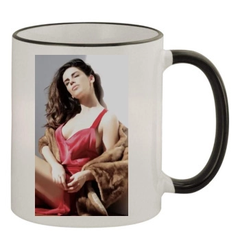 Jessica Lowndes 11oz Colored Rim & Handle Mug