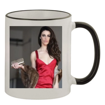 Jessica Lowndes 11oz Colored Rim & Handle Mug