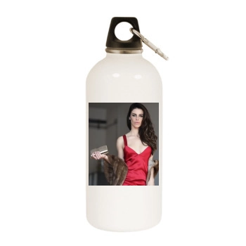 Jessica Lowndes White Water Bottle With Carabiner