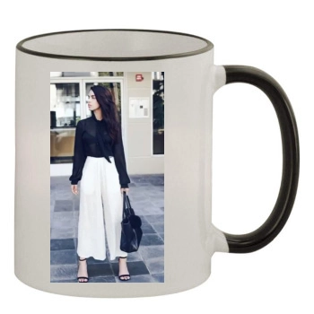 Jessica Lowndes 11oz Colored Rim & Handle Mug