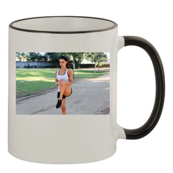 Jessica Lowndes 11oz Colored Rim & Handle Mug