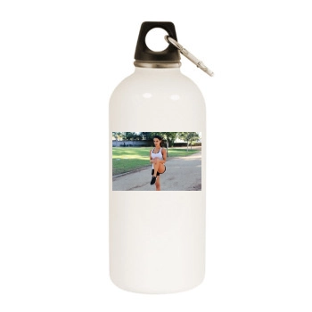 Jessica Lowndes White Water Bottle With Carabiner