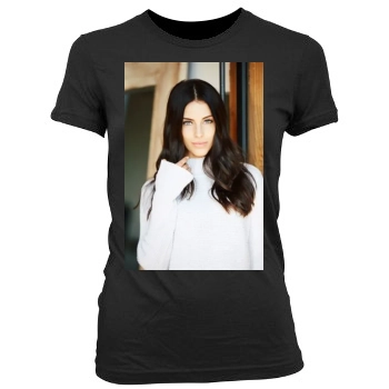 Jessica Lowndes Women's Junior Cut Crewneck T-Shirt