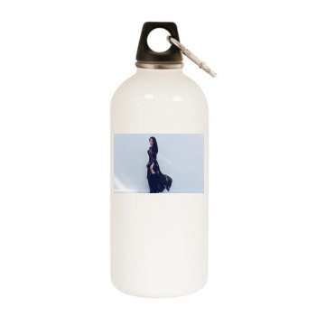 Jessica Lowndes White Water Bottle With Carabiner