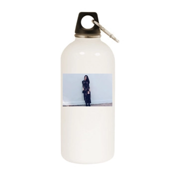 Jessica Lowndes White Water Bottle With Carabiner