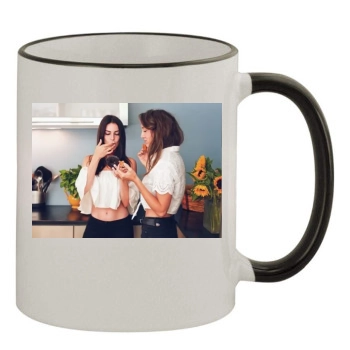 Jessica Lowndes 11oz Colored Rim & Handle Mug