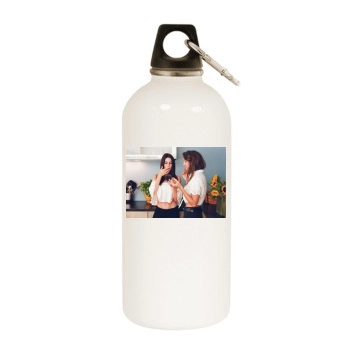 Jessica Lowndes White Water Bottle With Carabiner