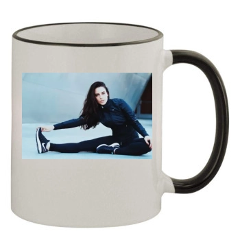 Jessica Lowndes 11oz Colored Rim & Handle Mug