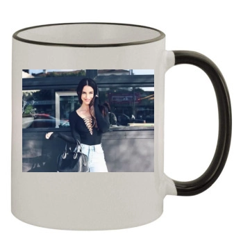 Jessica Lowndes 11oz Colored Rim & Handle Mug