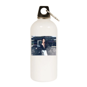 Jessica Lowndes White Water Bottle With Carabiner