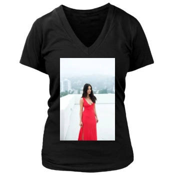 Jessica Lowndes Women's Deep V-Neck TShirt