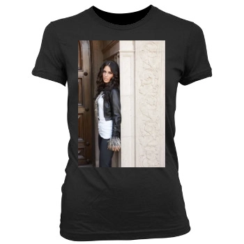 Jessica Lowndes Women's Junior Cut Crewneck T-Shirt