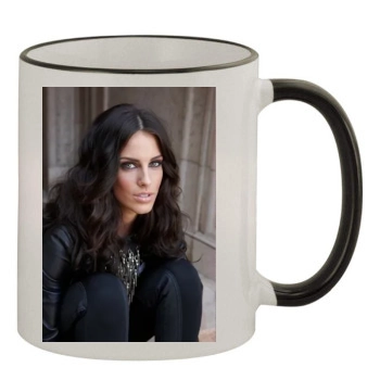 Jessica Lowndes 11oz Colored Rim & Handle Mug