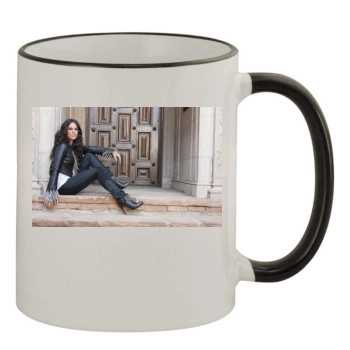 Jessica Lowndes 11oz Colored Rim & Handle Mug