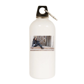 Jessica Lowndes White Water Bottle With Carabiner