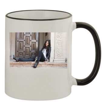 Jessica Lowndes 11oz Colored Rim & Handle Mug