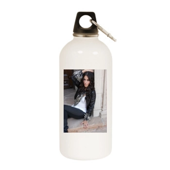 Jessica Lowndes White Water Bottle With Carabiner