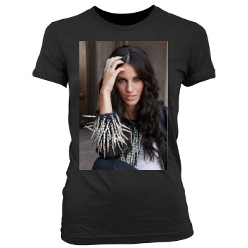 Jessica Lowndes Women's Junior Cut Crewneck T-Shirt