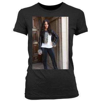 Jessica Lowndes Women's Junior Cut Crewneck T-Shirt